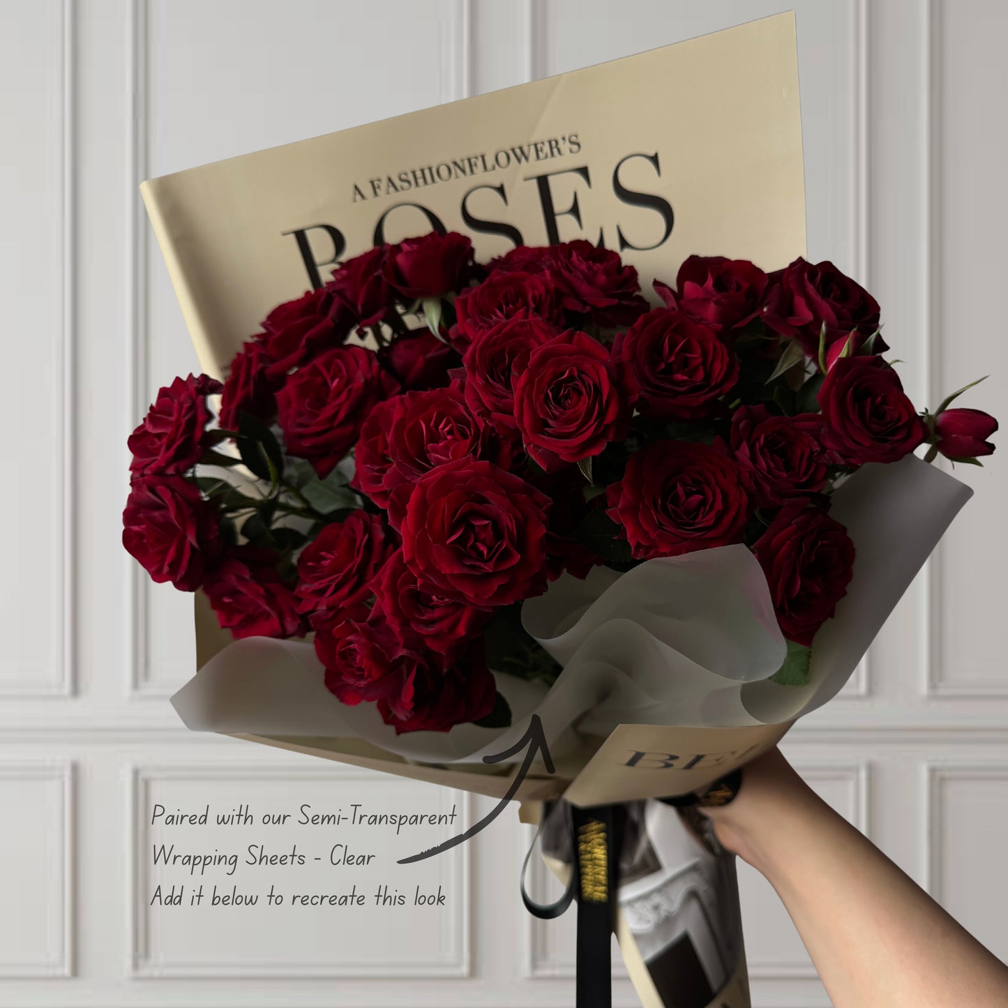 Matte Opaque Newspaper-Print Wrapping Sheets - 20 Sheets