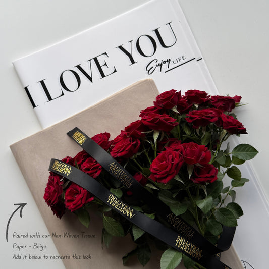 Matte Opaque Wrapping “Everyday I Love You” - 20 sheets