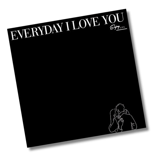 Matte Opaque Wrapping Sheets “Everyday I Love You” - 20 sheets