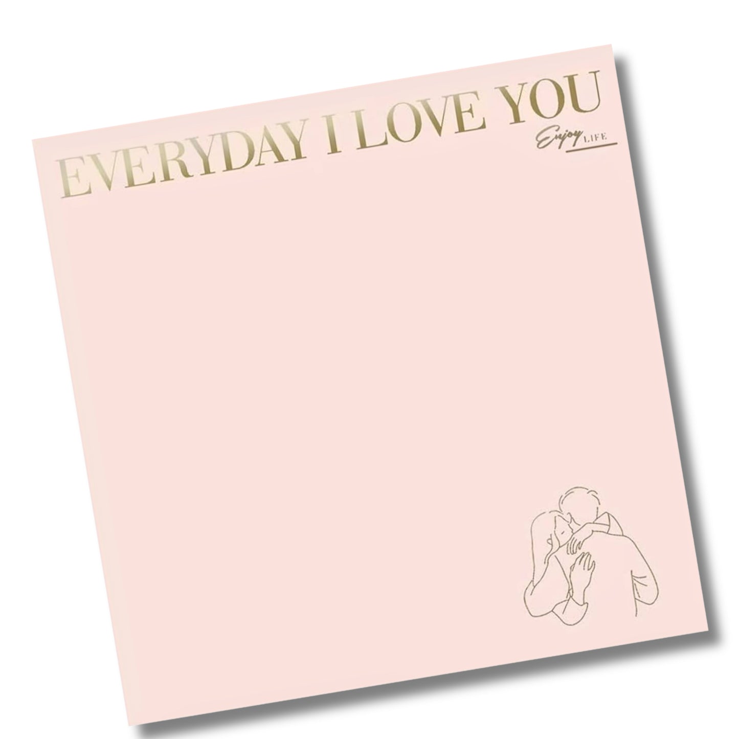 Matte Opaque Wrapping Sheets “Everyday I Love You” - 20 sheets