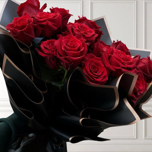 40 Sheets. Flower Wrapping Paper With Gold Edges