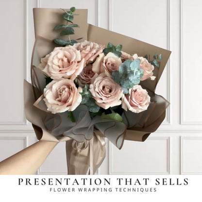 PRÉSENTATION QUI VEND | TECHNIQUES D'EMBALLAGE DE FLEURS