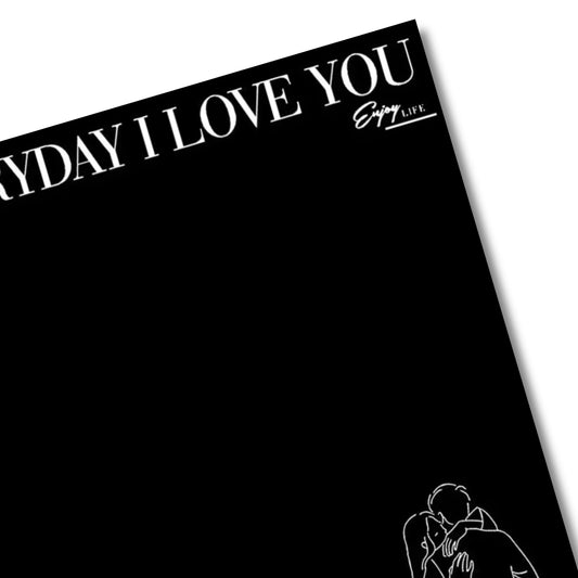 Matte Opaque Wrapping Sheets “Everyday I Love You” - 20 sheets