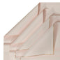 40 Sheets Flower Wrapping Paper | 20 Matte Sheets & 20 Clear Sheets With Gold Edges