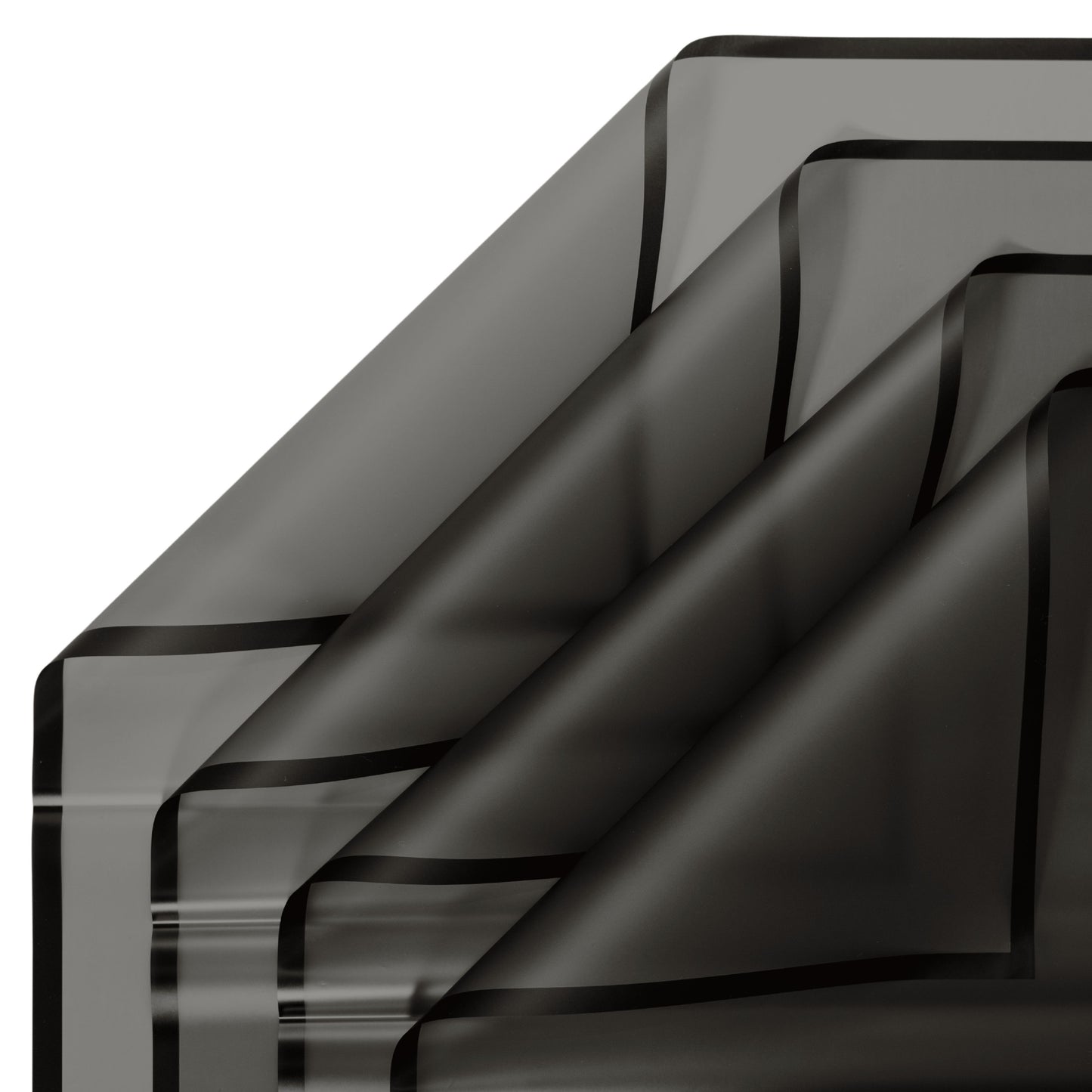 40 Transparent Sheets With Matte Edges