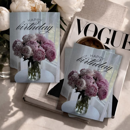 "Happy Birthday" Florist Card