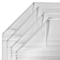 40 Transparent Sheets With Matte Edges