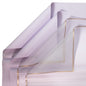 40 Sheets Flower Wrapping Paper | 20 Matte Sheets & 20 Clear Sheets With Gold Edges